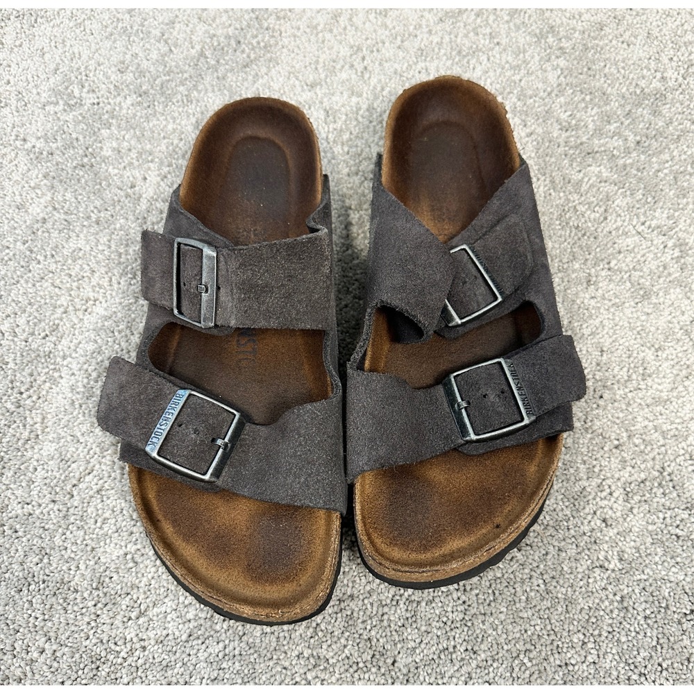 Birkenstock Arizona Sandals Womens 38 Charcoal Gray